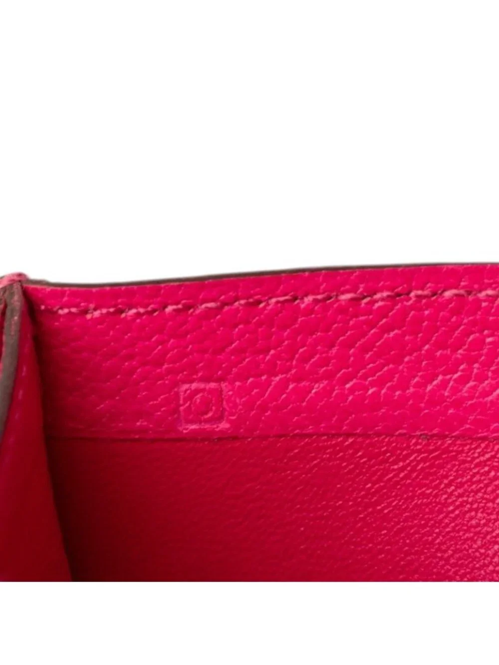 Hermes Bearn Recto Verso Trifold Wallet Rose Shocking Pink Chevre